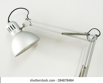 Clamp Lamp On White Background