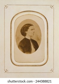 Clara Barton (1821-1912), At The End Of The U.S. Civil War, During Which She Lead Nursing Efforts For Wounded Union Troops. 1865.