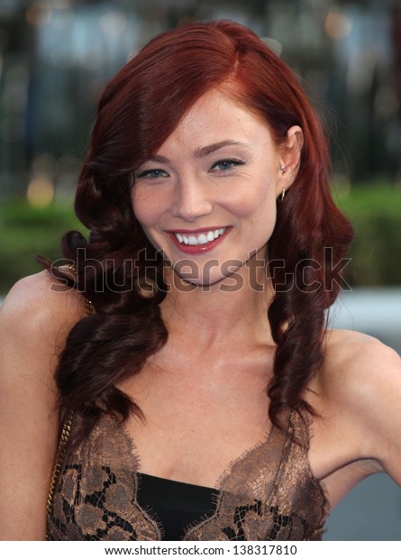 Clara Paget Arriving Fast Furious 6 People Stock Image