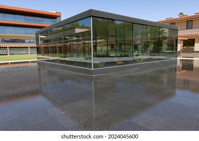 Claremont, CA - August 5 2021:  Building On The Campus Of Claremont McKenna College