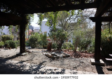 Claremont, CA - March 13, 2021: Pitzer College Grove House View Of Mead Hall