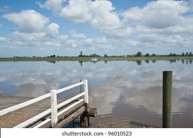 Clarence River Scene, At Ulmarra, NSW, Australia.