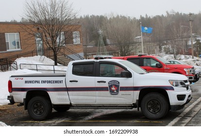 Clarenville In The Province Newfoundland & Labrador Canada - April 03, 2020 - Town Of Clarenville Municipal Bylaw Enforcement Vehicle Truck. 