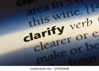 clarify meaning in english