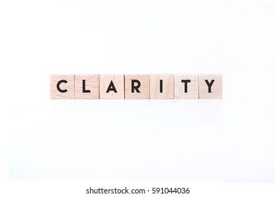 Clarity Word Written Wooden Cube Stock Photo 591044036 | Shutterstock