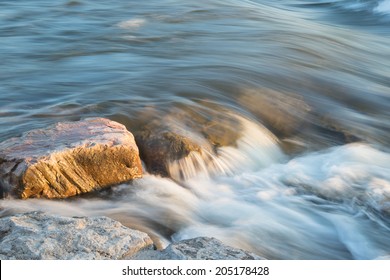 Clark Fork River At Sunset