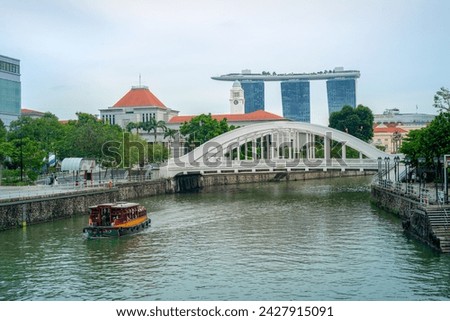 Clarke Quay, a historical riverside quay in Singapore, located within the Singapore River Planning Area