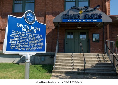 Clarksdale, Mississippi / USA 06-01-2013 An Exterior View Of The Delta Blues Museum