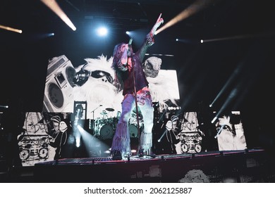 Clarkston, Michigan -U.S.A. - 09-18-2021: Rob Zombie Performing Live For RIFF Fest 2021 