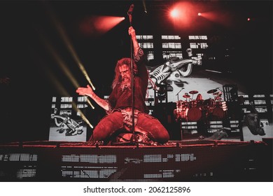 Clarkston, Michigan -U.S.A. - 09-18-2021: Rob Zombie Performing Live For RIFF Fest 2021 