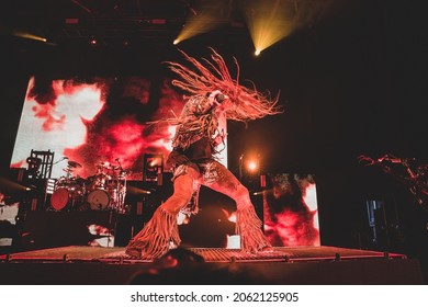 Clarkston, Michigan -U.S.A. - 09-18-2021: Rob Zombie Performing Live For RIFF Fest 2021 