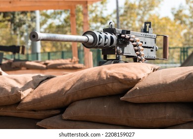 Clasic War Rifle On A War Trench