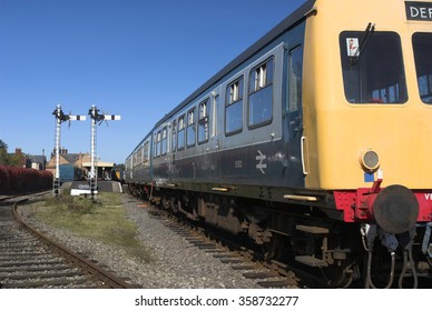 Class 101 Diesel Multiple Unit At A Heritage Railway, UK.