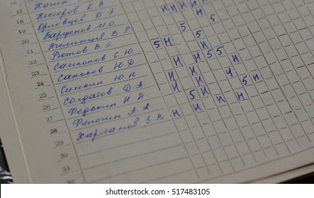Sample School Attendance Sheet