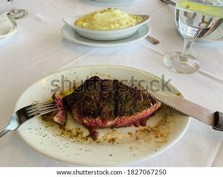 A classic 8 oz. steak at Ruth's Chris.