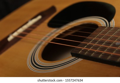 Classic Acoustic Guitar Close Up