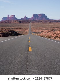 Classic Aerial Of Old West Monument Valley Highway