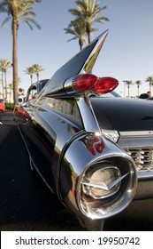 Classic American Car With Cool Chrome Tail Fin