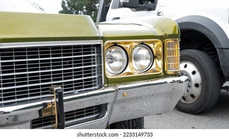 Classic American muscle car at wood ward dream cruise in Detroit, Michigan. - Shutterstock ID 2233149733