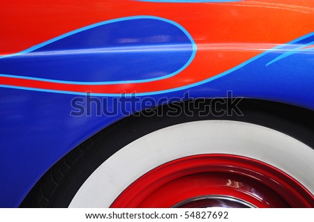 classic auto paint and tire detail