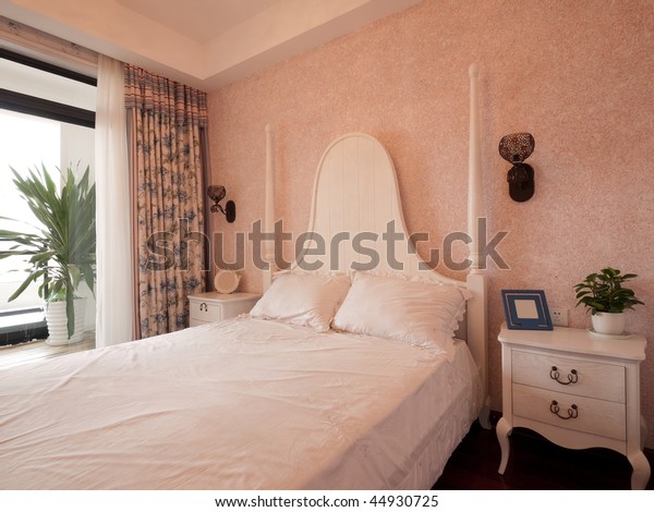 Classic Bedroom Beautiful Wallpaper Stock Photo Edit Now