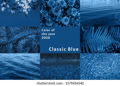 Classic Blue Backgrounds. Color Of The Year Concept.