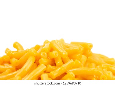 Classic Boxed Mac And Cheese In A White Bowl