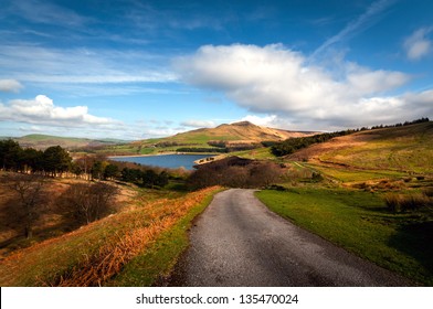 Classic British Landscape At The Peak District Near Manchester