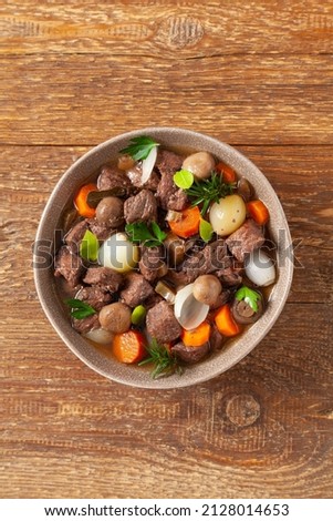 Similar – Beef Stew or Soup with Vegetables