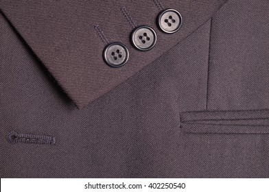 Classic Business Suit Detail. Fashion, Textures And Backgrounds