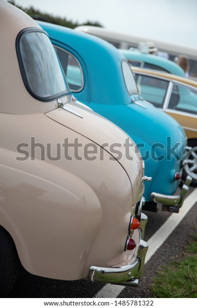 Classic car boot line\
up.