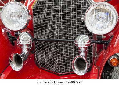 Classic car, front view