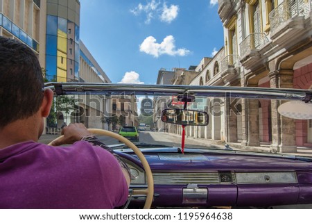 Classic car in street of Havana, Cuba