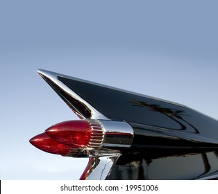 Classic Car Tail Fin And Light Detail