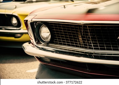 Classic Cars In A Row