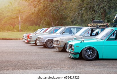 Classic Cars In A Row