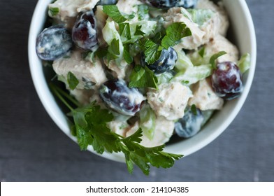 Classic Chicken Salad With Grapes Celery And Herbs