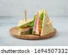 sandwich on plate