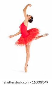 Classic Dancer On White Background