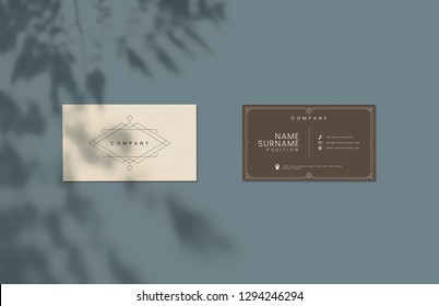 Classic Design Business Card Mockup