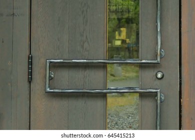 classic with a good design of wooden door  - Shutterstock ID 645415213