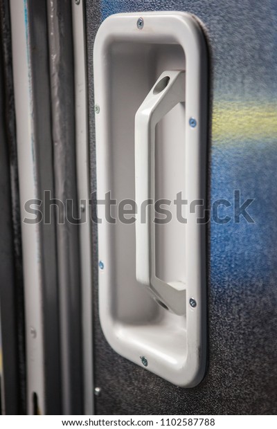 classic interior of sleeping car of train. interior
of compartment car. Passenger train car. Sleeping car of passenger
train