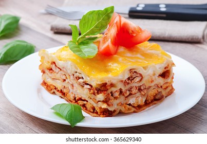 Classic Lasagna With Bolognese Sauce