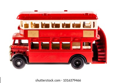 Classic London Bus Model Isolated Over Stock Photo 1016379466 ...