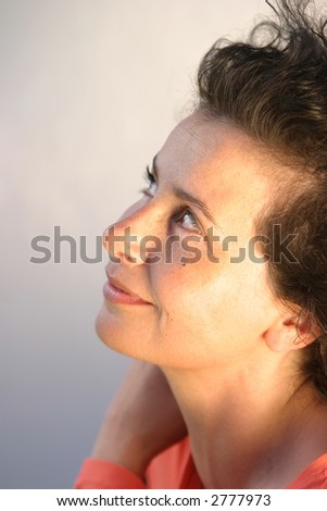 Similar – a woman lies on a green sofa. resting.