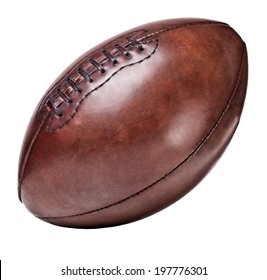 classic old leather football background