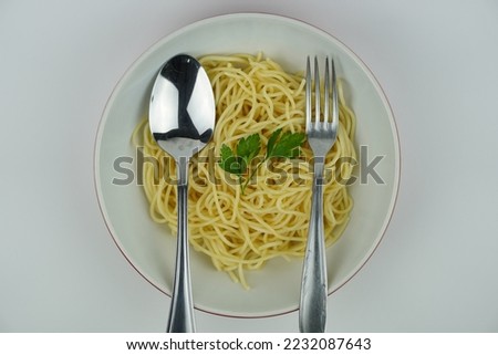 Similar – Image, Stock Photo chilli prawn linguine Food