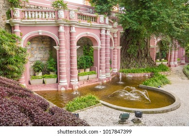 Classic Portuguese Garden In Macau, China