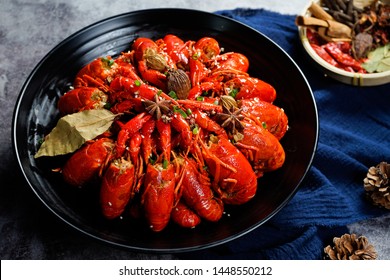 Classic Red Crayfish Dish With Hand Peeled Lobster