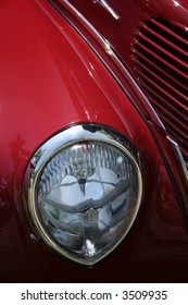 classic red headlight